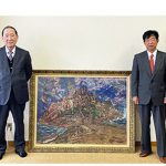 紀の川市 木原達夫さん　収集した絵画を寄贈